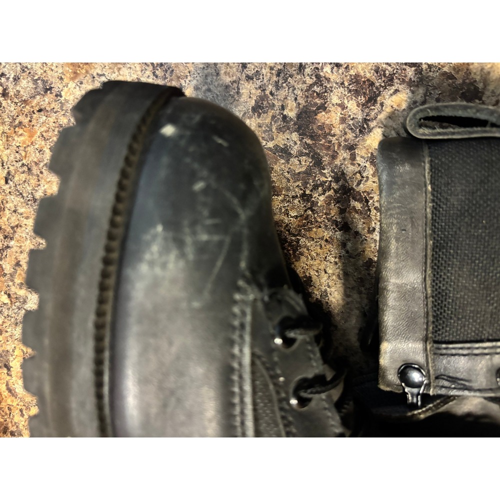 Belleville Mens Black Leather Gore-Tex Waterproof Combat Boots Vibram Size 9R - Picture 12 of 16